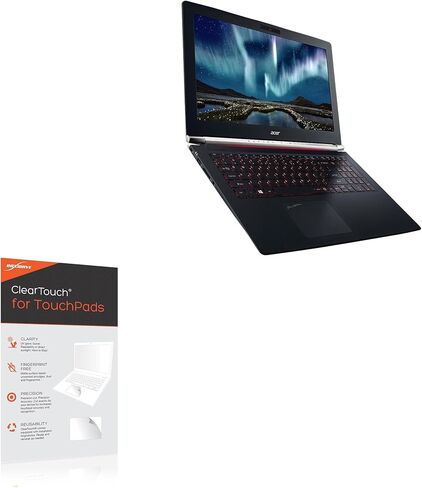 واقي لوحة اللمس BoxWave متوافق مع Acer Aspire V 15 Nitro (VN7-572G) - ClearTouch للوحة اللمس (عبوة من قطعتين)، غلاف واقي للوسادة in Saudi Arabia