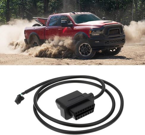 16 دبوس ذكر إلى ذكر SGW بوابة الأمان PassThru Harness Bypass 16.5 بوصة متوافق مع Ram Pickup 2018-2023 in Kuwait