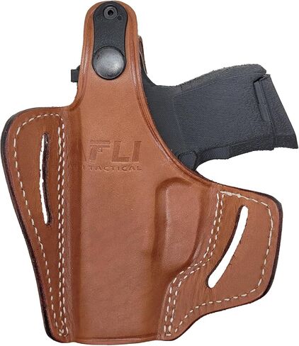 حافظة جلدية Sig P365 OWB - لمسدسات P365، X، XL، SAS، Macro/S&W CSX، M&P Bodyguard 380 / Rgr LCP، LC9s، EC9s / Kahr CW9 - حافظة جلدية Sig P365 - حافظات مسدس الفطائر in Kuwait