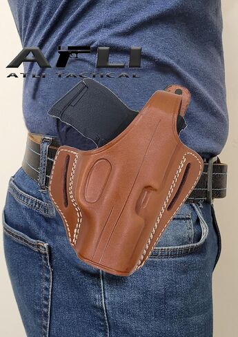 حافظة جلدية Sig P365 OWB - لمسدسات P365، X، XL، SAS، Macro/S&W CSX، M&P Bodyguard 380 / Rgr LCP، LC9s، EC9s / Kahr CW9 - حافظة جلدية Sig P365 - حافظات مسدس الفطائر in Kuwait