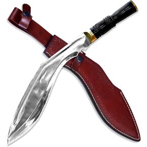 Handmade D2 Kukri Knife - 17 Inch Fixed Blade Full Tang Machete for Survival Clearing Bush, Yard Work, Gardening, Camping, Hiking, and Bushcraft Outdoor Activities in Saudi Arabia