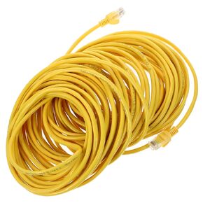 كابل تصحيح Cat 5e Ethernet بطول 20 مترًا لاتصال جهاز توجيه الكمبيوتر المحمول للمنزل والمكتب باللون الأصفر in Kuwait