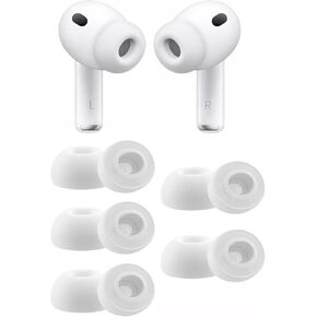 Ear Tips Compatible with AirPods Pro 3 2025 3rd Gen, 5 Pairs XS Size Silicone Ear Tips Soft Eartips Compatible with AirPods Pro 3 White xs in Kuwait