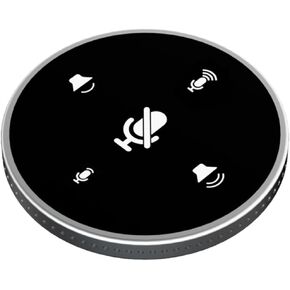 ميكروفون USB للمؤتمرات، ميكروفون سطح المكتب متعدد الاتجاهات لمكالمات الفيديو والبث المباشر للاجتماعات عبر الإنترنت والدردشة أثناء الألعاب، أسود in Kuwait