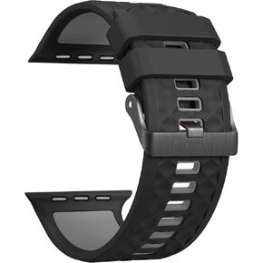 Sport Band for Apple Watch: Silicone Bands for Apple Watch Series 4 5 6 7 8 9 10 SE Ultra 49mm 42mm 44mm 45mm - Breathable Rubber Sports Strap for Workout - Women Men - m/l in Saudi Arabia