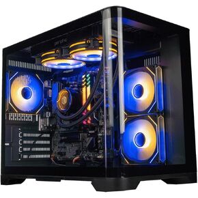 كمبيوتر Periphio Atlas للألعاب، معالج AMD Ryzen 5 5700G مبرد سائل يصل إلى 4.6 جيجا هرتز مع رسومات Radeon RX Vega 8 (ألعاب محسنة)، ذاكرة وصول عشوائي 32 جيجابايت، 2 تيرابايت NVMe SSD، WiFi، سطح مكتب Windows 11، أسود، كمبيوتر ألعاب 1080 بكسل in Kuwait