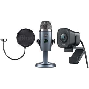 حزمة Logitech Ultimate Creator Pack وStreamcam 1080p HD وميكروفون Yeti Nano Premium USB - حزمة واحدة (متجددة) in Saudi Arabia