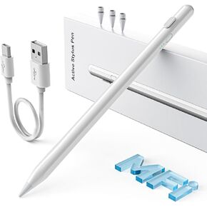 Stylus Pen for iPad 2025-2018, USB-C Charging iPad Pencil, i-Pad Pen with Tilt Sensitivity Stylus for i-Pad A16/11/10/9/8/7/6/, Mini 6/5, Air M3/M2 11"/13"/5th/4th/3th, Pro M4 in Kuwait