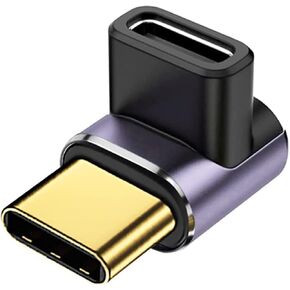 USB C ذكر إلى أنثى محول 90 درجة PD 100W 40Gbps 8K نوع C ذكر إلى أنثى محول in Saudi Arabia