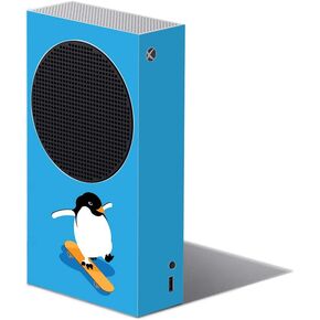 غلاف MightySkins متوافق مع Xbox Series S - Skater Penguin | غطاء ملتف واقٍ ومتين وفريد ​​من نوعه من الفينيل | سهل التطبيق وتغيير الأنماط | صنع في الولايات المتحدة الأمريكية in Kuwait