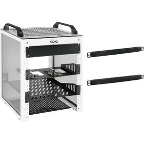 Tecmojo 6U 10 inch Mini Server Rack & 2 Pack 0.5U Brush Panel in Kuwait