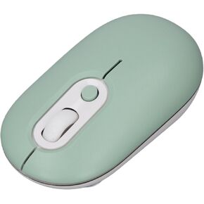Diyeeni ماوس لاسلكي بلوتوث، ماوس محمول صغير الحجم لأجهزة الكمبيوتر المحمولة، BT + مستقبل USB وضع مزدوج، 800/1200/1600 نقطة في البوصة قابل للتعديل، لجهاز Chromebook لـ 11 10 8 7 2003 2000 (أسود) in Kuwait