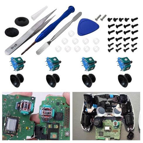 Qblahip New 3D Joystick Module Parts Replacement for PS5 Controller, Joystick Kit, 51 in 1 Joystick Replacement in Saudi Arabia