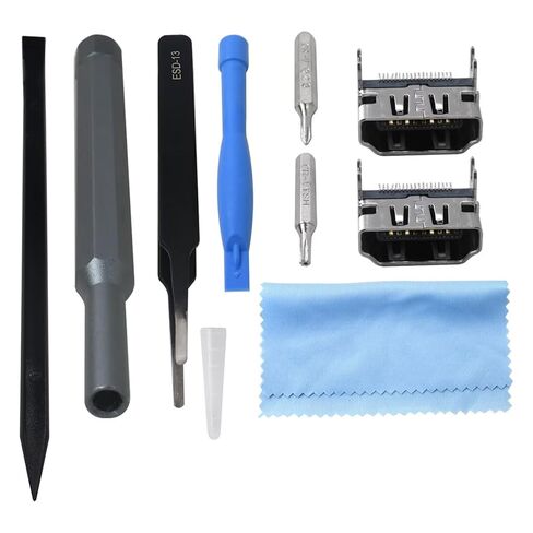 Qblahip New 2PCS Replacement HDMI Port Display Socket Jack Connector, HDMI Port Socket Interface Connector Replacement Part Repair Kit for PS5 in Saudi Arabia