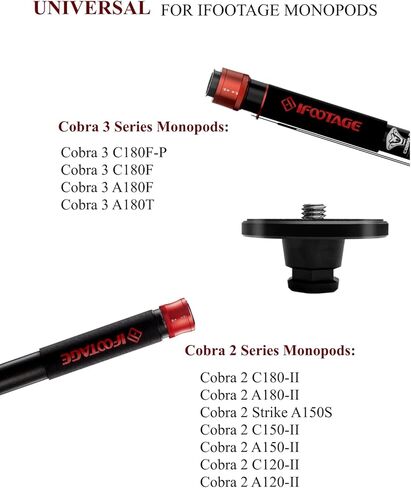 IFOOTAGE Quick Release Plate, Genuine Cobra 3 / Cobra 2 Quick Release Plate Mount（2 Pack） in Saudi Arabia