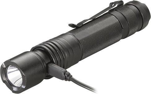 Streamlight 88052 ProTac HL USB 1000-Lumen Multi-Fuel USB Rechargeable Professional Tactical Flashlight with USB Cable, and Holster, Black, Box in Kuwait