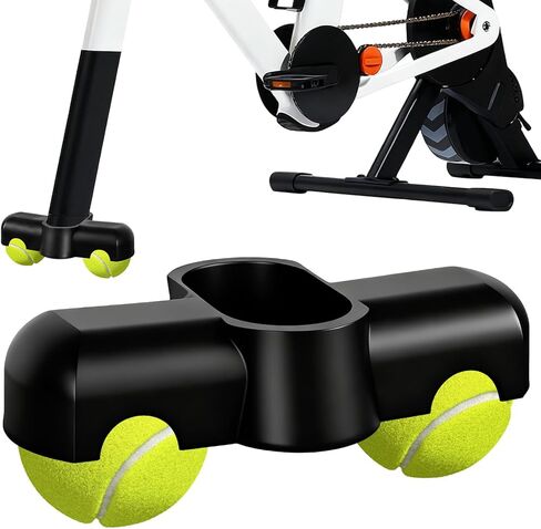 4 Pack Bike Trainer Rocker Feet, with 8 Tennis Balls, Vibration Dampening Stability & Noise Reduction Kit for Smart Bikes, Indoor Cycling Accessories in Saudi Arabia