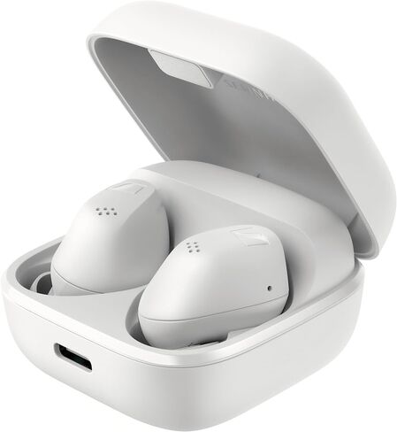Sennheiser ACCENTUM True Wireless Earbuds - Crystal-Clear Sound with Hybrid ANC, Ergonomic Design, 28-Hour Battery Life, Touch Interface, Black in Saudi Arabia