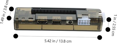 Gadpiparty External Laptop Graphics Card for Easy Graphics Expansion Supports -e Interface Power Output Compatible Multiple Systems Random Style in Saudi Arabia