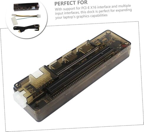 Gadpiparty External Laptop Graphics Card for Easy Graphics Expansion Supports -e Interface Power Output Compatible Multiple Systems Random Style in Saudi Arabia
