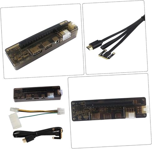 Gadpiparty External Laptop Graphics Card for Easy Graphics Expansion Supports -e Interface Power Output Compatible Multiple Systems Random Style in Saudi Arabia