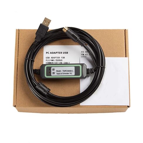TSXPCX3030-C لـ TSX/TWIDO/Premium Series PLC كابل تصحيح الأخطاء تنزيل كابل كابل برمجة مطلي بالذهب عالي السرعة ونموذج ثابت FT232RL رقاقة 3 متر in Saudi Arabia
