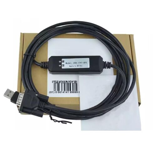 USB-1747-CP3 Compatible SLC 5/03 04 05 Series PLC Debugging Cable Communication Data Download Cable Programming Cable Dual Chip Design Industrial Grade 3 Meter in Saudi Arabia