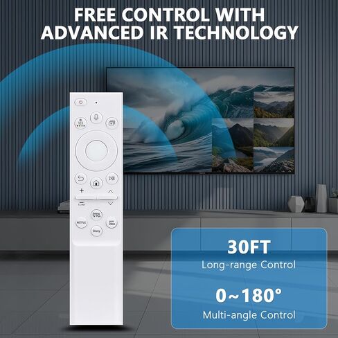 بديل جهاز التحكم عن بعد الصوتي BN59-01391A مناسب لإطار Samsung QLED LS03B 4K HDR Smart TV QN50LS03BAFXZA QN65LS03BAFXZA QN75LS03BAFXZA N43LS03AAFXZA QN43Q60AAFXZA QN50QN90AAFXZA in Kuwait