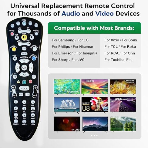 (2-Pack) Replacement for Att S10-S1 Remote Controls for Uverse Receiver, Universal Remote Compatible with S10 S1B to S4, Easy Setup Remote for TV and DVR in Saudi Arabia