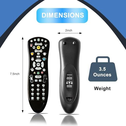 (2-Pack) Replacement for Att S10-S1 Remote Controls for Uverse Receiver, Universal Remote Compatible with S10 S1B to S4, Easy Setup Remote for TV and DVR in Saudi Arabia