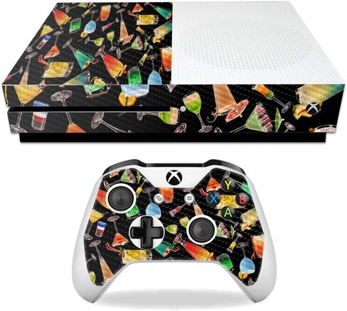 غلاف MightySkins من ألياف الكربون لجهاز Microsoft Xbox One S - مخروط الآيس كريم | لمسة نهائية واقية ومتينة من ألياف الكربون | سهل التطبيق والإزالة وتغيير الأنماط | صنع في الولايات المتحدة الأمريكية in Kuwait