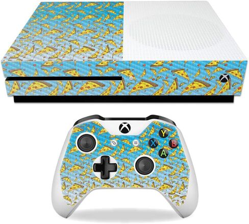 غلاف MightySkins من ألياف الكربون لجهاز Microsoft Xbox One S - مخروط الآيس كريم | لمسة نهائية واقية ومتينة من ألياف الكربون | سهل التطبيق والإزالة وتغيير الأنماط | صنع في الولايات المتحدة الأمريكية in Kuwait