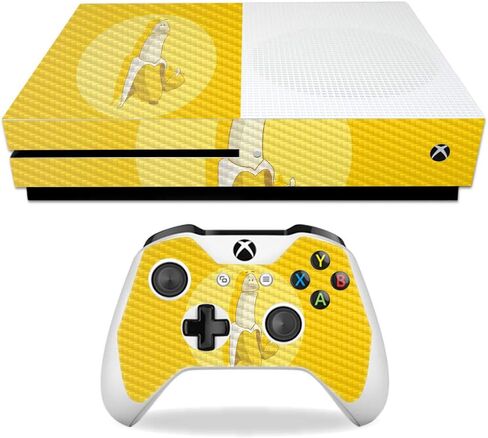 غلاف MightySkins من ألياف الكربون لجهاز Microsoft Xbox One S - مخروط الآيس كريم | لمسة نهائية واقية ومتينة من ألياف الكربون | سهل التطبيق والإزالة وتغيير الأنماط | صنع في الولايات المتحدة الأمريكية in Kuwait