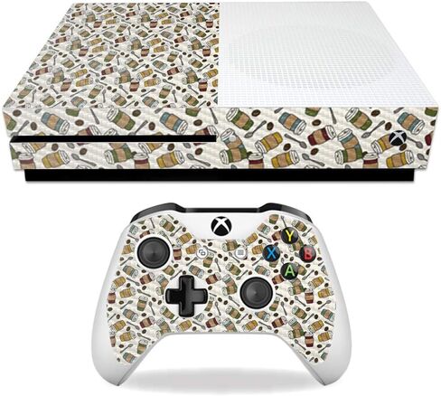 غلاف MightySkins من ألياف الكربون لجهاز Microsoft Xbox One S - مخروط الآيس كريم | لمسة نهائية واقية ومتينة من ألياف الكربون | سهل التطبيق والإزالة وتغيير الأنماط | صنع في الولايات المتحدة الأمريكية in Kuwait