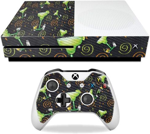 غلاف MightySkins من ألياف الكربون لجهاز Microsoft Xbox One S - مخروط الآيس كريم | لمسة نهائية واقية ومتينة من ألياف الكربون | سهل التطبيق والإزالة وتغيير الأنماط | صنع في الولايات المتحدة الأمريكية in Kuwait