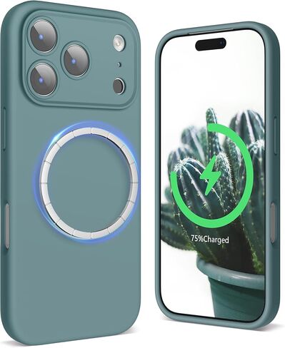 SURPHY Stand Case for iPhone 17 Pro Max Case Compatible with MagSafe (6.9 inch 2025), 360° Rotatable Ring Kickstand Phone Cases for 17 Pro Max, Stand Black in Saudi Arabia