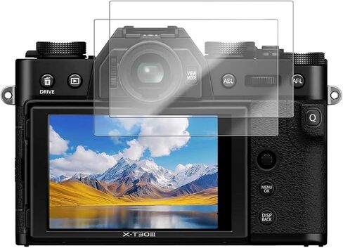 2-Pack Screen Protector for Fujifilm X-T30 III,9H Hardness Tempered Glass for Fujifilm X-T30 III Camera, Anti-Scratch, Bubble Free, HD Clarity in Saudi Arabia