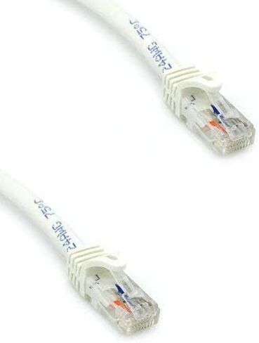 Kentek 100 قدم FT CAT6A UTP كابل التصحيح 24 AWG 600 ميجا هرتز 10 جيجا 10 جيجابت في الثانية فئة 6A زوج ملتوي غير محمي بدون مشبك التمهيد إيثرنت RJ45 سلك إنترنت الشبكة أبيض in Saudi Arabia
