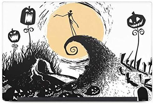 ملصق Skinit للكمبيوتر المحمول متوافق مع Latitude 5420 - مرخص رسميًا من Disney The Nightmare Before Christmas Jack on Spiral Hill Art Design in Kuwait