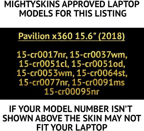 Mightyskins Skin Compatible with Hp Pavilion X360 15.6" (2018) - Moonlight Deer | Protective, Durable, and Unique Vinyl Decal Wrap Cover | Easy to Apply, Remove, and Change Styles | Made in The USA in Kuwait