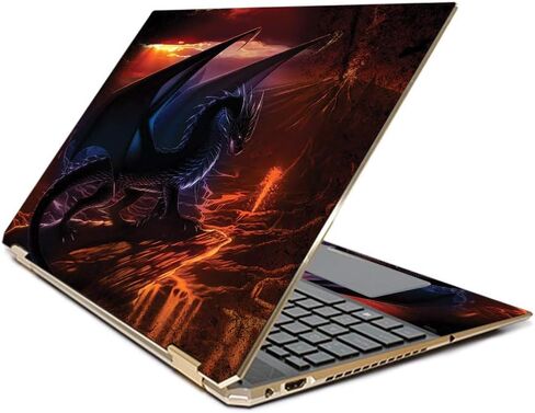 غلاف MightySkins لجهاز HP Spectre X360 مقاس 15.6 بوصة Gem-Cut (2019) - Fire Dragon | غطاء ملتف من الفينيل واقٍ ومتين وفريد ​​من نوعه | سهل التطبيق والإزالة وتغيير الأنماط | صنع في الولايات المتحدة الأمريكية in Kuwait