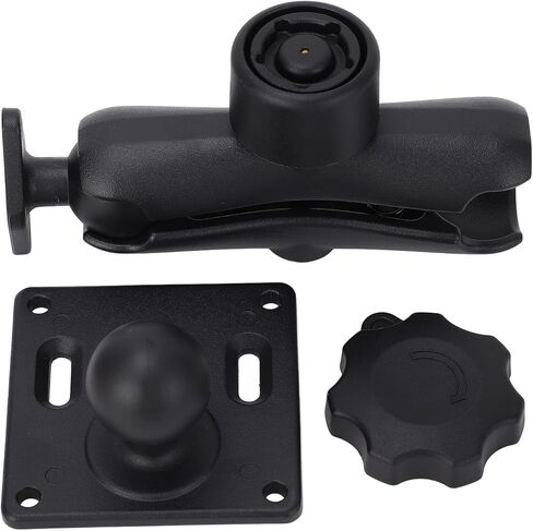 1.5 Inch Double Ball Mount Anti Theft Heavy Duty Multi Angle Drill Base Mounting Solution for Tablets Cell Phones Fish Finders Premium Aluminum Alloy Nylon Material in Saudi Arabia