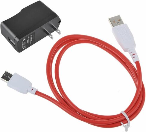شاحن USB 5 فولت 2 أمبير + كابل متوافق مع تابلت Fuhu Nabi DreamTab DMTab بشاشة تعمل باللمس HD 8 بوصات in Kuwait
