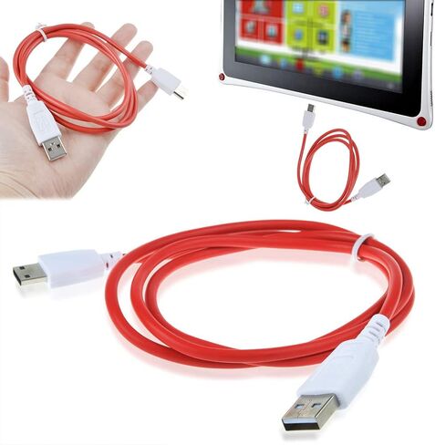 شاحن USB 5 فولت 2 أمبير + كابل متوافق مع تابلت Fuhu Nabi DreamTab DMTab بشاشة تعمل باللمس HD 8 بوصات in Kuwait