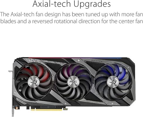 ASUS ROG Strix NVIDIA GeForce RTX 3070 Ti OC Edition Gaming Graphics Card (PCIe 4.0, 8GB GDDR6X, HDMI 2.1, DisplayPort 1.4a, Axial-tech Fan Design, 2.9-Slot, Super Alloy Power II, GPU Tweak II) in Saudi Arabia