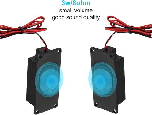 uxcell 2PCS Speakers 3Watt 8 Ohm Mini Speaker Micro with 2.54mm Interface for Advertising Machines LCD TV Monitors Small Electronic Projects in Saudi Arabia