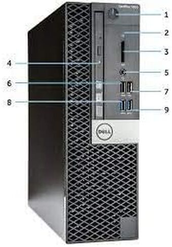 كمبيوتر مكتبي Dell OptiPlex 7070 - Intel Core i7-9700T - ذاكرة وصول عشوائي سعتها 8 جيجابايت - SSD 128 جيجابايت - كمبيوتر شخصي صغير in Kuwait
