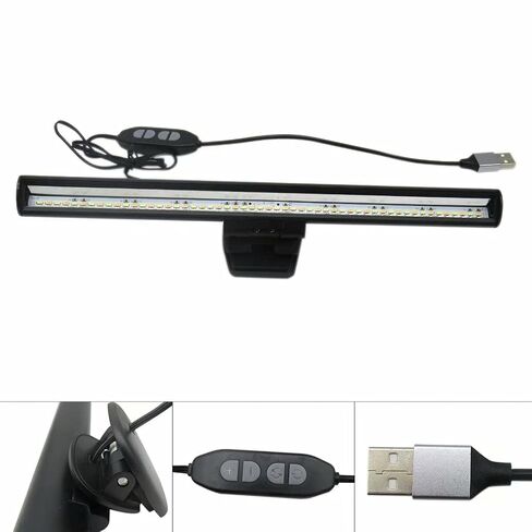 USonline911 LED شاشة بار ضوء USB شاشة الكمبيوتر رعاية العين القراءة مكتب مصباح عكس الضوء in Saudi Arabia