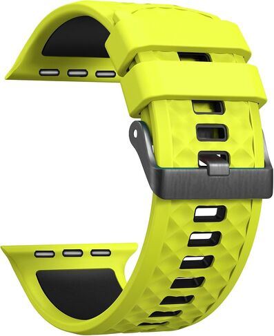 حزام رياضي لساعة Apple: أربطة سيليكون لساعة Apple Watch Series 4 5 6 7 8 9 10 SE Ultra 49mm 42mm 44mm 45mm - حزام رياضي مطاطي مسامي للتمرين - النساء والرجال - m/l in Kuwait