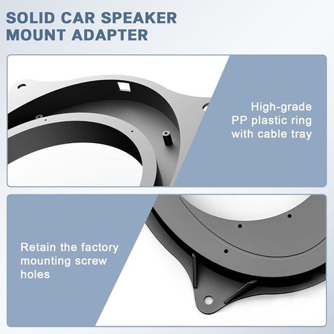 6x9 to 6.5 Speaker Adapter Kit Replacement for Toyota Highlander 14-19 Camry 12-24,6.5 Inch Refit Front Door Car Speaker Spacers Ring Mount Bracket in Saudi Arabia